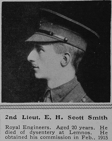 UK Photo Archive: S &emdash; Scott-Smith E H 2nd Lt RE The Sphere 5th Feb 1916