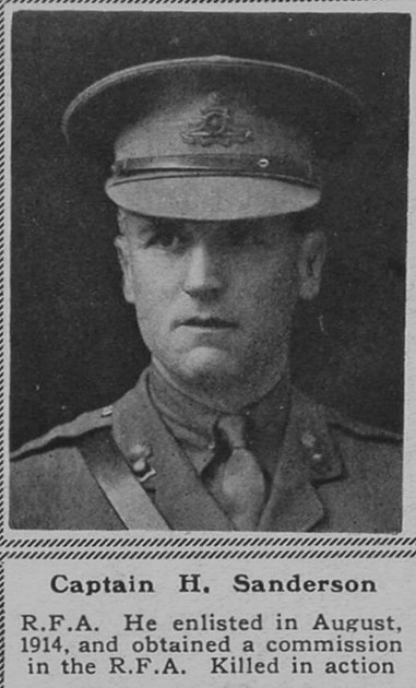 UK Photo Archive: S &emdash; Sanderson H Captain RFA The Sphere 7th July 1917