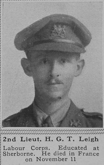 UK Photo Archive: L &emdash; Leigh H G T 2nd Lt Labour Corps The Sphere 21st Dec 1918