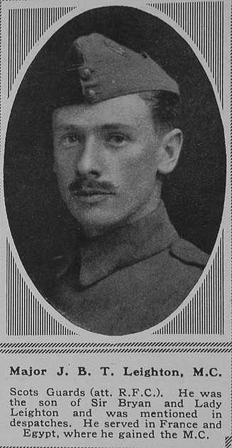 UK Photo Archive: L &emdash; Leighton J B T Major MC RFC The Sphere 30th June 1917