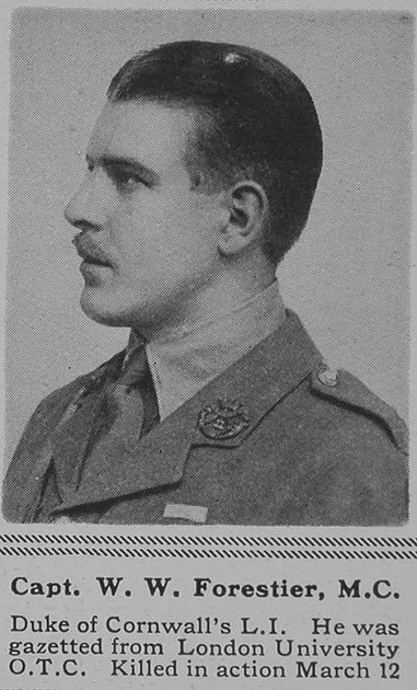 UK Photo Archive: F &emdash; Forestier W W Captain MC DCLI The Sphere 20th Apr 1918