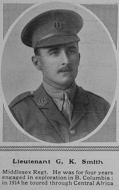 UK Photo Archive: S &emdash; Smith G K Lt 11th Middx Regt The Sphere 29th Apr 1916
