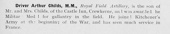 UK Photo Archive: 1917 &emdash; Childs A Dvr MM Royal Field Artillery 1