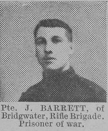 Barrett J Pte Rifle Brigade The Vivid 20th Feb 1915