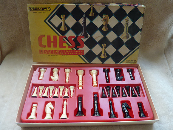 Vintage Spears Chess Game