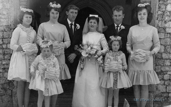 Wedding Of Peter Daniels And Marian D Wright North Walsham Norfolk 1963