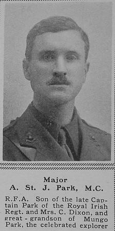 Park A St J Major MC RFA The Sphere 16th May 1917