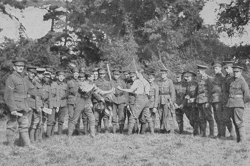 The 18th London Regiment In Camp