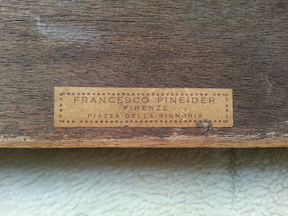 Vintage Francesco Peinder Print On Board Of A Child