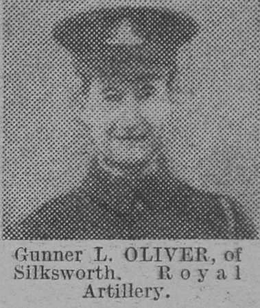 Oliver L Gnr Royal Field Artillery The Vivid 20th Feb 1915