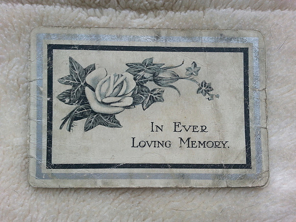 Memorial Card Rose Bourne Died 1921 Aged 21 Ocklynge Cemetery Eastbourne