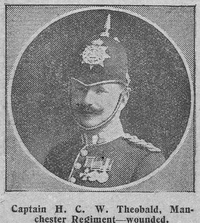 Theobald H C W Captain Manchester Regiment The Graphic 8th Sep 1914