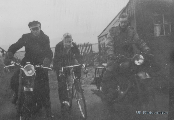 Jim, Mike And Bob On Motorbikes