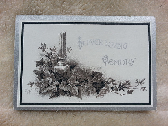 Memorial Card George Hector York Mayer Died 1928 Aged 19 Croydon Cemetery