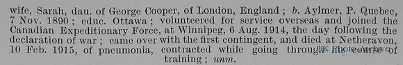 Hunter G R Gnr 40190 Canadian Field Artillery Obit Part 2