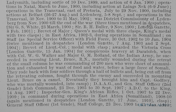 Gough J E Brig Gen VC CB CMG General Staff Obit Part 2