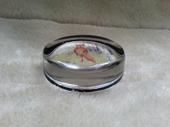 Devatrend English Glass Fox Paperweight
