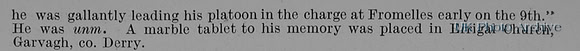 Macausland O B Lt 1st Royal Irish Rifles Obit Part 2