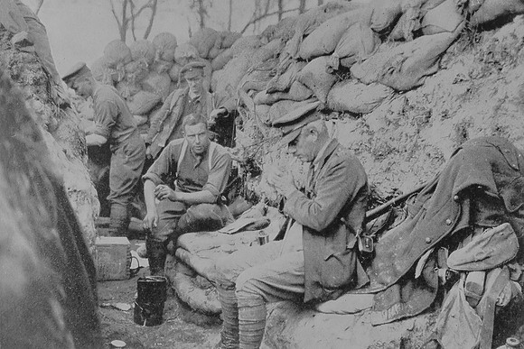 Honourable Artillery Company In The Trenches At St Eloi March 1915