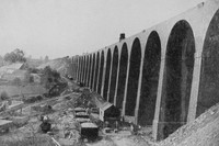 The Brackley Viaduct Under Construction 1896