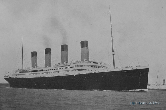 The Titanic As She Sailed From Southampton 10th April 1912