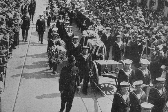 The Funeral Of Boy 1st Class J T Cornwell VC Royal Navy Photo 3