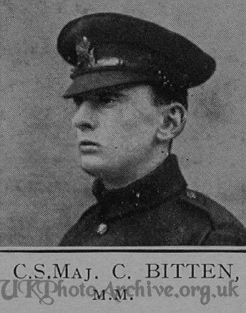 Bitten C CSM MM 6th London Regiment Cast Iron Sixth-Captain E G Godfrey