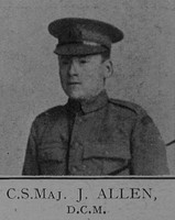 Allen J CSM DCM 6th London Regiment Cast Iron Sixth - Captain E G Godfrey 1938