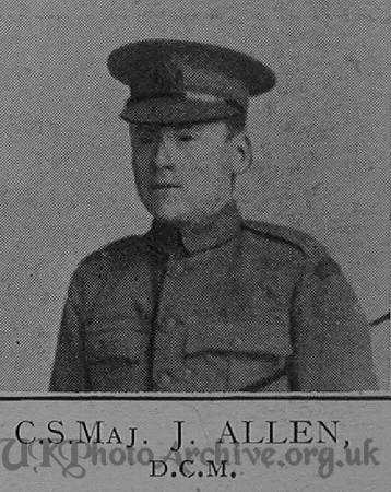 Allen J CSM DCM 6th London Regiment Cast Iron Sixth - Captain E G Godfrey 1938