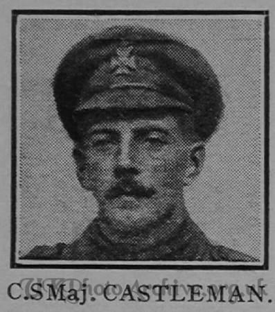 Castleman CSM 6th London Regiment Cast Iron Sixth - Captain E G Godfrey 1938