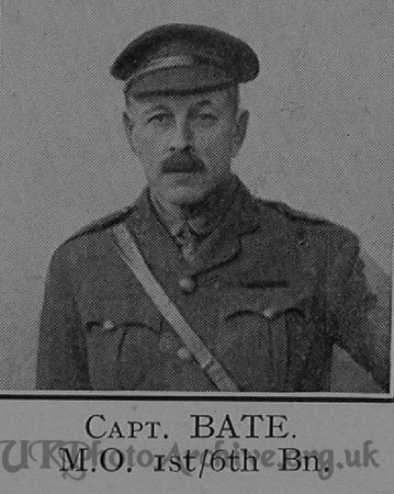 Bate J B Captain 6th London Regiment Cast Iron Sixth-Captain E G Godfrey 1938