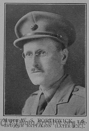 Borthwick W S Major 6th London Regiment Cast Iron Sixth-Captain E G Godfrey 1938