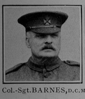 Barnes R Col Sergt DCM 6th London Regiment Cast Iron Sixth