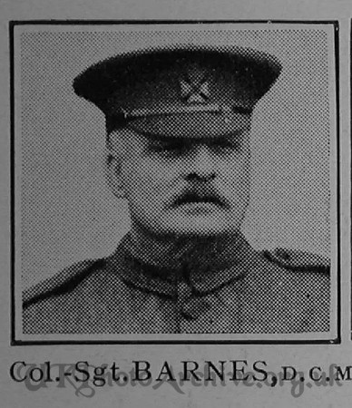 Barnes R Col Sergt DCM 6th London Regiment Cast Iron Sixth