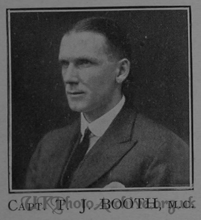 Booth T J Captain MC 6th London Regiment Cast Iron Sixth-Captain E G Godfrey 1938
