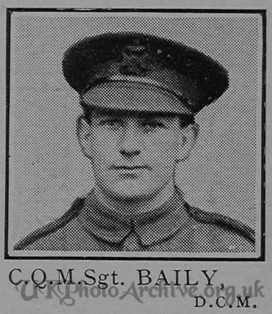 Baily F F Coy Qtr Mst Sergt DCM 6th London Regiment Cast Iron Sixth-Captain E G Godfrey