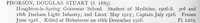 Phorson D S Captain 18th Durham Light Infantry Obit