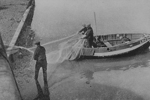 Net Mending At Wells Next The Sea Norfolk 1930s