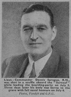 Sprague Dennis Lt Comm Royal Navy