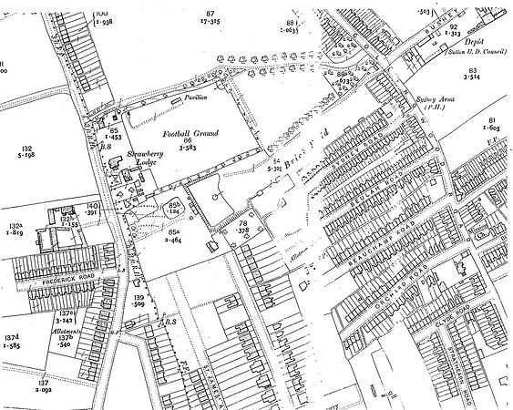 Sutton 1913 Map Collingwood Road Area