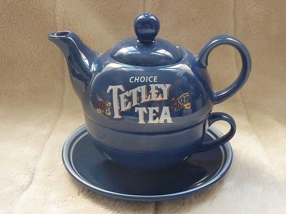 Tetley Tea For One Set Teapot Cup And Saucer