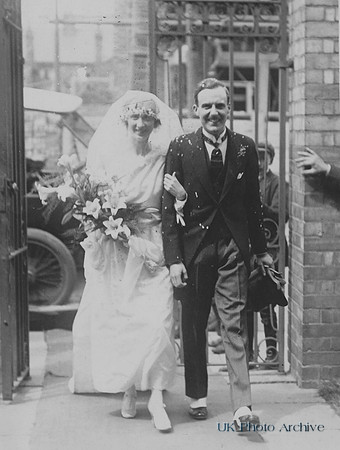 Bride And Groom 1920s Wedding