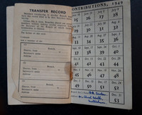 A Communist Party Membership Card 1949 Mrs Olga Z Weston 4 Church Walk, Melksham, Wiltshire.