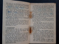 A Communist Party Membership Card 1949 Mrs Olga Z Weston 4 Church Walk, Melksham, Wiltshire.