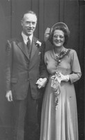 A 1940s Bride And Groom