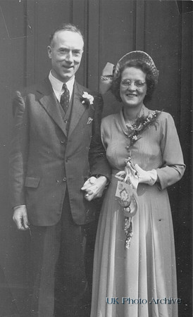 A 1940s Bride And Groom