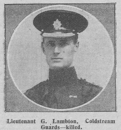 Lambton G Lt Coldstream Guards The Graphic 8th Sep 1914