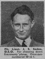 Soden J S Flt Lt DSO Royal Air Force