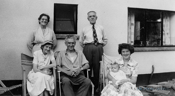 The Laws Family Outsude Their House The Street Shotesham August 1958