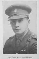 Paterson R G Captain Newfoundland Regiment